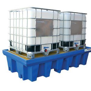 IBC bunded pallets for spill containment bunding